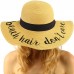 Fun Verbiage Elegant Wide Brim 4" Summer Derby Beach Pool Floppy Dress Sun Hat  eb-71251764